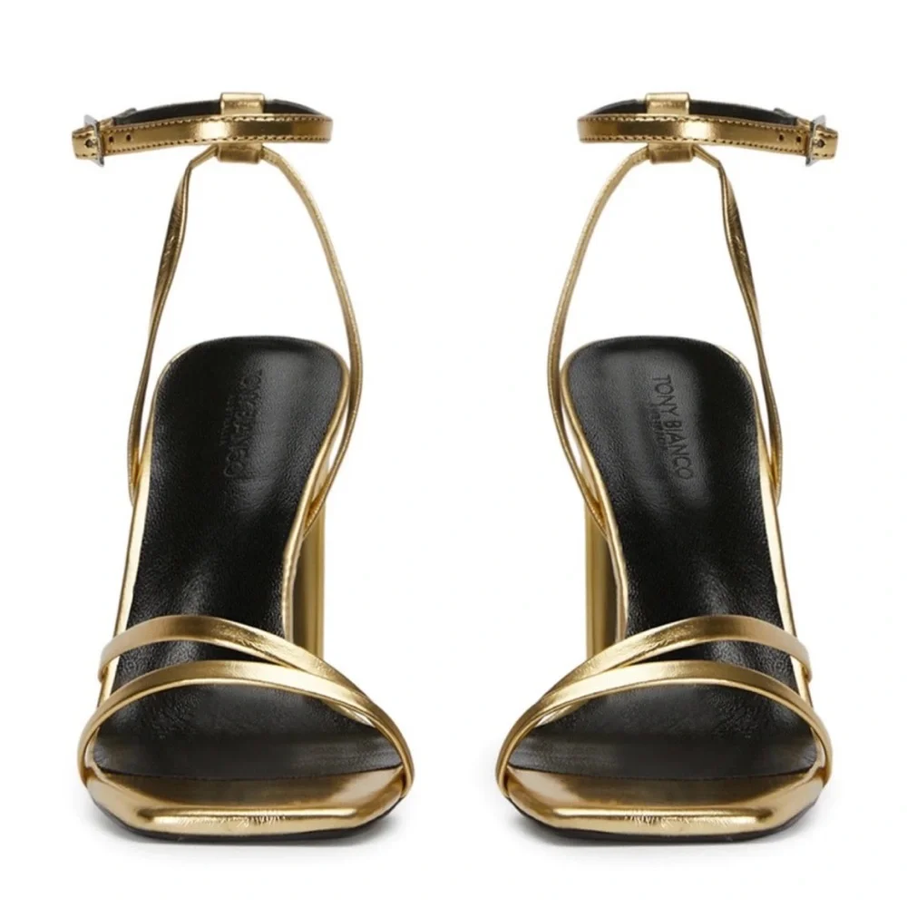 Tony Bianco Fiancé Heels in Gold - Picture 1 of 5